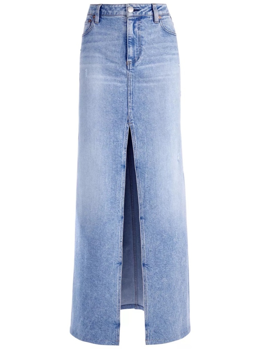 Alice + Olivia Denim Slit Maxi Skirt Size 25